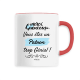 Mug - Merci Patron - 6 Coloris - Cadeau Original - Cadeau Personnalisable - Cadeaux-Positifs.com -Unique-Blanc-