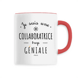 Mug - Une Collaboratrice trop Géniale - 6 Coloris - Cadeau Original - Cadeau Personnalisable - Cadeaux-Positifs.com -Unique-Rouge-