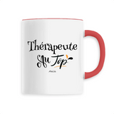 Mug - Thérapeute au Top - 6 Coloris - Cadeau Original - Cadeau Personnalisable - Cadeaux-Positifs.com -Unique-Blanc-