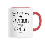 Mug - Un Marseillais trop Génial - 6 Coloris - Cadeau Original - Cadeau Personnalisable - Cadeaux-Positifs.com -Unique-Blanc-