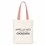 Tote Bag Premium - Appelle-moi Chouchou - 2 Coloris - Cadeau Durable - Cadeau Personnalisable - Cadeaux-Positifs.com -Unique-Bleu-