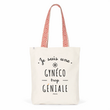 Tote Bag Premium - Gynéco trop Géniale - 2 Coloris - Cadeau Durable - Cadeau Personnalisable - Cadeaux-Positifs.com -Unique-Rouge-