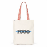 Tote Bag Premium - Année 2000 - 2 Coloris - Cadeau Durable - Cadeau Personnalisable - Cadeaux-Positifs.com -Unique-Bleu-