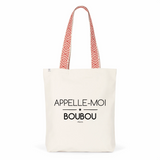 Tote Bag Premium - Appelle-moi Boubou - 2 Coloris - Cadeau Durable - Cadeau Personnalisable - Cadeaux-Positifs.com -Unique-Bleu-