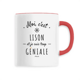Mug - Lison est trop Géniale - 6 Coloris - Cadeau Original - Cadeau Personnalisable - Cadeaux-Positifs.com -Unique-Blanc-
