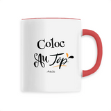 Mug - Coloc au Top - 6 Coloris - Cadeau Original - Cadeau Personnalisable - Cadeaux-Positifs.com -Unique-Blanc-