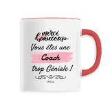 Mug - Merci vous êtes une Coach trop Géniale - 6 Coloris - Unique - Cadeau Personnalisable - Cadeaux-Positifs.com -Unique-Blanc-