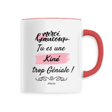 Mug - Merci tu es une Kiné trop Géniale - 6 Coloris - Cadeau Original - Cadeau Personnalisable - Cadeaux-Positifs.com -Unique-Blanc-