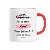 Mug - Merci tu es une Kiné trop Géniale - 6 Coloris - Cadeau Original - Cadeau Personnalisable - Cadeaux-Positifs.com -Unique-Rouge-