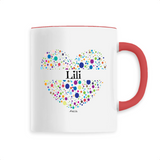 Mug - Lili (Coeur) - 6 Coloris - Cadeau Unique & Tendre - Cadeau Personnalisable - Cadeaux-Positifs.com -Unique-Blanc-