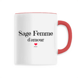 Mug - Sage Femme d'amour - 6 Coloris - Cadeau Original - Cadeau Personnalisable - Cadeaux-Positifs.com -Unique-Blanc-