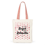 Tote Bag Premium - Le joli Bazar d'une Retraitée - 2 Coloris - Cadeau Durable - Cadeau Personnalisable - Cadeaux-Positifs.com -Unique-Rouge-