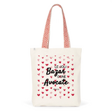 Tote Bag Premium - Le joli Bazar d'une Avocate - 2 Coloris - Durable - Cadeau Personnalisable - Cadeaux-Positifs.com -Unique-Rouge-