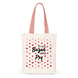 Tote Bag Premium - Le joli Bazar d'une Psy - 2 Coloris - Durable - Cadeau Personnalisable - Cadeaux-Positifs.com -Unique-Rouge-