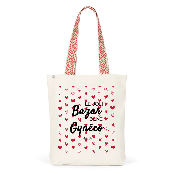 Tote Bag Premium - Le joli Bazar d'une Gynéco - 2 Coloris - Durable - Cadeau Personnalisable - Cadeaux-Positifs.com -Unique-Rouge-