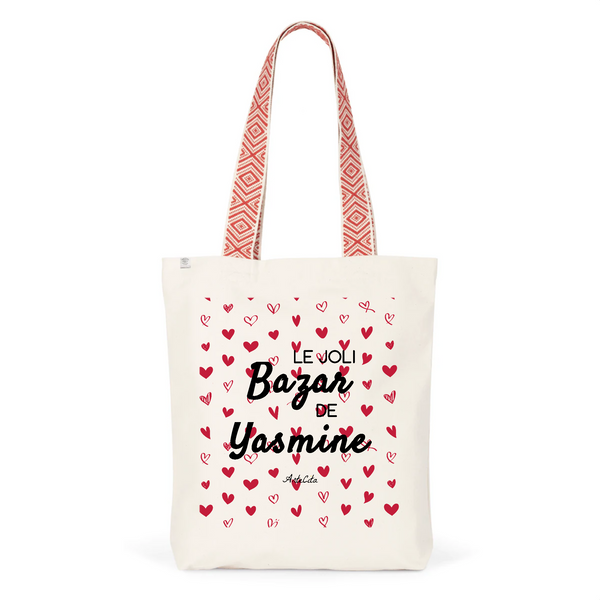 Tote Bag Premium - Le joli Bazar de Yasmine - 2 Coloris - Durable - Cadeau Personnalisable - Cadeaux-Positifs.com -Unique-Rouge-