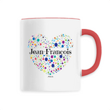 Mug - Jean-François (Coeur) - 6 Coloris - Cadeau Unique & Tendre - Cadeau Personnalisable - Cadeaux-Positifs.com -Unique-Blanc-