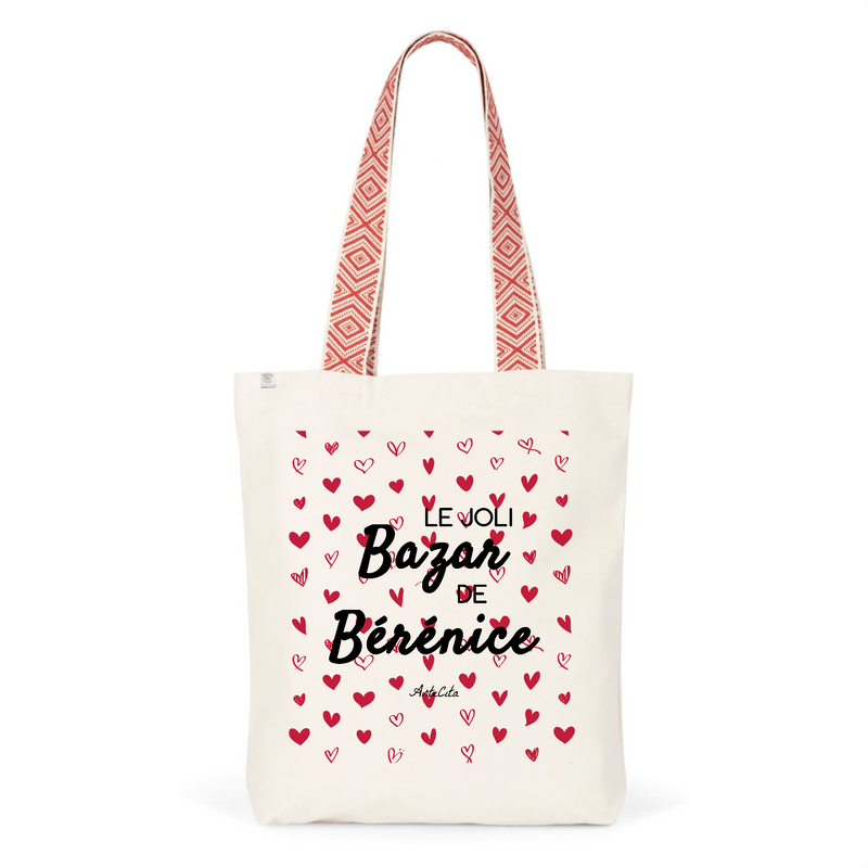 Cadeau anniversaire : Tote Bag Premium - Le joli Bazar de Bérénice - 2 Coloris - Durable - Cadeau Personnalisable - Cadeaux-Positifs.com -Unique-Rouge-