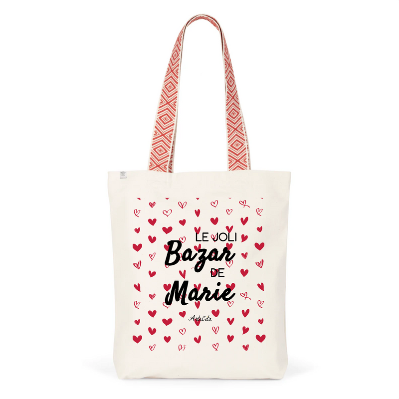 Cadeau anniversaire : Tote Bag Premium - Le joli Bazar de Marie - 2 Coloris - Durable - Cadeau Personnalisable - Cadeaux-Positifs.com -Unique-Rouge-