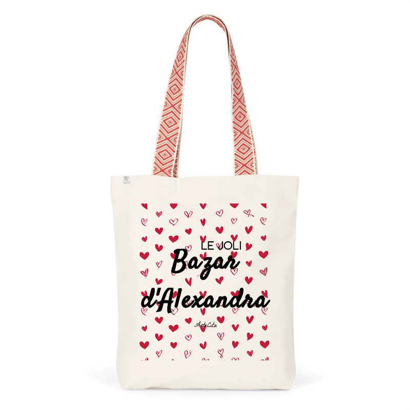 Cadeau anniversaire : Tote Bag Premium - Le joli Bazar d'Alexandra - 2 Coloris - Durable - Cadeau Personnalisable - Cadeaux-Positifs.com -Unique-Rouge-