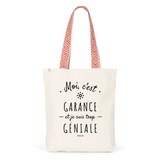 Tote Bag Premium - Garance est trop Géniale - 2 Coloris - Durable - Cadeau Personnalisable - Cadeaux-Positifs.com -Unique-Rouge-