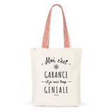 Tote Bag Premium - Garance est trop Géniale - 2 Coloris - Durable - Cadeau Personnalisable - Cadeaux-Positifs.com -Unique-Bleu-