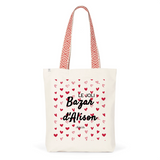 Tote Bag Premium - Le joli Bazar d'Alison - 2 Coloris - Durable - Cadeau Personnalisable - Cadeaux-Positifs.com -Unique-Rouge-