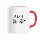 Mug - AESH au Top - 6 Coloris - Cadeau Original - Cadeau Personnalisable - Cadeaux-Positifs.com -Unique-Blanc-