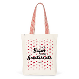 Tote Bag Premium - Le joli Bazar d'une Anesthésiste - 2 Coloris - Durable - Cadeau Personnalisable - Cadeaux-Positifs.com -Unique-Rouge-