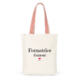 Tote Bag Premium - Formatrice d'amour - 2 Coloris - Cadeau Durable - Cadeau Personnalisable - Cadeaux-Positifs.com -Unique-Bleu-
