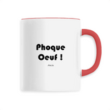 Mug - Phoque Oeuf - 6 Coloris - Cadeau Drôle - Humour - Cadeau Personnalisable - Cadeaux-Positifs.com -Unique-Rouge-