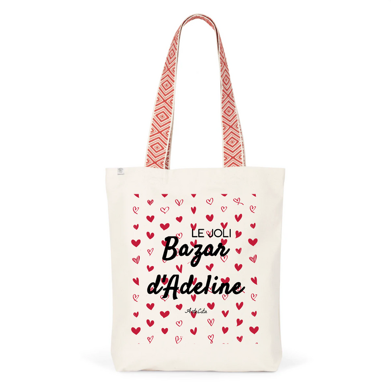 Cadeau anniversaire : Tote Bag Premium - Le joli Bazar d'Adeline - 2 Coloris - Durable - Cadeau Personnalisable - Cadeaux-Positifs.com -Unique-Rouge-