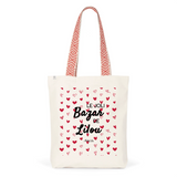 Tote Bag Premium - Le joli Bazar de Lilou - 2 Coloris - Durable - Cadeau Personnalisable - Cadeaux-Positifs.com -Unique-Rouge-