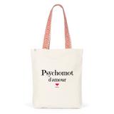 Tote Bag Premium - Psychomot d'amour - 2 Coloris - Cadeau Durable - Cadeau Personnalisable - Cadeaux-Positifs.com -Unique-Bleu-