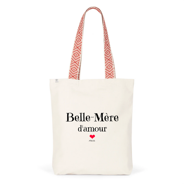 Tote Bag Premium - Belle-Mère d'amour - 2 Coloris - Cadeau Durable - Cadeau Personnalisable - Cadeaux-Positifs.com -Unique-Rouge-