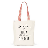 Tote Bag Premium - Leria est trop Géniale - 2 Coloris - Cadeau Durable - Cadeau Personnalisable - Cadeaux-Positifs.com -Unique-Rouge-