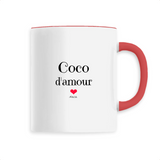 Mug - Coco d'amour - 6 Coloris - Cadeau Original & Tendre - Cadeau Personnalisable - Cadeaux-Positifs.com -Unique-Blanc-