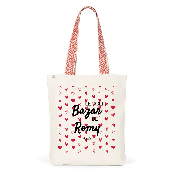 Tote Bag Premium - Le joli Bazar de Romy - 2 Coloris - Durable - Cadeau Personnalisable - Cadeaux-Positifs.com -Unique-Rouge-