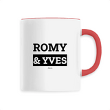 Mug - Romy & Yves - 6 Coloris - Cadeau Original & Mythique - Cadeau Personnalisable - Cadeaux-Positifs.com -Unique-Blanc-