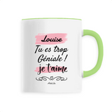 Mug - Louise je t'aime - 6 Coloris - Cadeau Tendre - Cadeau Personnalisable - Cadeaux-Positifs.com -Unique-Blanc-