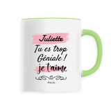Mug - Juliette je t'aime - 6 Coloris - Cadeau Tendre - Cadeau Personnalisable - Cadeaux-Positifs.com -Unique-Vert-