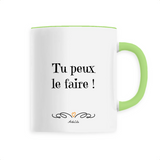 Mug - Tu peux le faire - 6 Coloris - Cadeau Motivant - Cadeau Personnalisable - Cadeaux-Positifs.com -Unique-Blanc-