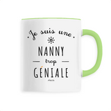 Mug - Une Nanny trop Géniale - 6 Coloris - Cadeau Original - Cadeau Personnalisable - Cadeaux-Positifs.com -Unique-Blanc-