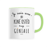 Mug - Une Kiné Ostéo trop Géniale - 6 Coloris - Cadeau Original - Cadeau Personnalisable - Cadeaux-Positifs.com -Unique-Blanc-