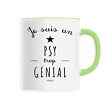 Mug - Un Psy trop Génial - 6 Coloris - Cadeau Original - Cadeau Personnalisable - Cadeaux-Positifs.com -Unique-Blanc-