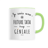 Mug - Une Future Tata trop Géniale - 6 Coloris - Cadeau Original - Cadeau Personnalisable - Cadeaux-Positifs.com -Unique-Blanc-