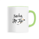 Mug - Sacha au Top - 6 Coloris - Cadeau Original - Cadeau Personnalisable - Cadeaux-Positifs.com -Unique-Vert-