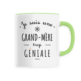 Mug - Une Grand-Mère trop Géniale - 6 Coloris - Cadeau Original - Cadeau Personnalisable - Cadeaux-Positifs.com -Unique-Blanc-