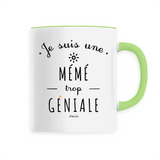 Mug - Une Mémé trop Géniale - 6 Coloris - Cadeau Original - Cadeau Personnalisable - Cadeaux-Positifs.com -Unique-Blanc-