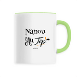 Mug - Nanou au Top - 6 Coloris - Cadeau Original - Cadeau Personnalisable - Cadeaux-Positifs.com -Unique-Blanc-